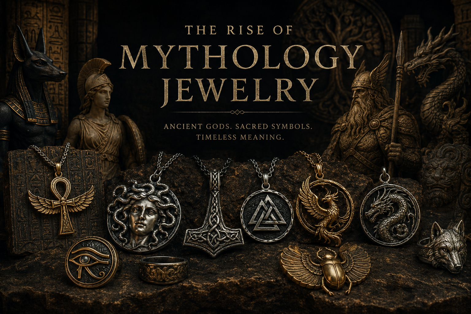 The Rise of Mythology Jewelry: Ancient Gods, Sacred Symbols and Modern Meaning