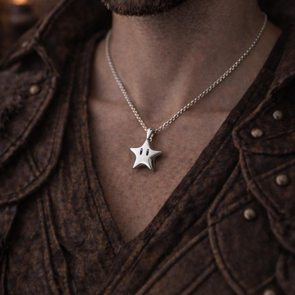 Mario Super Star Necklace