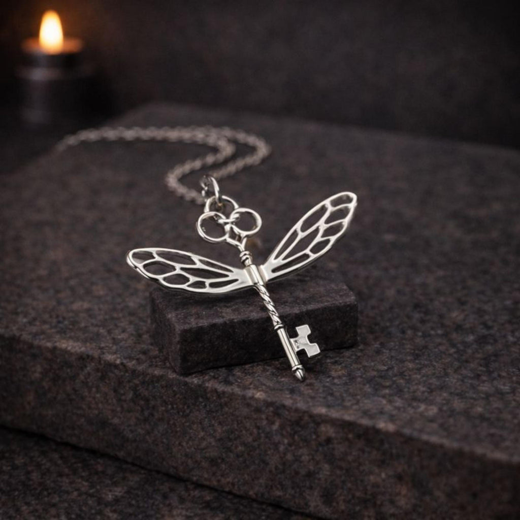 Winged Keys Necklace (HP)