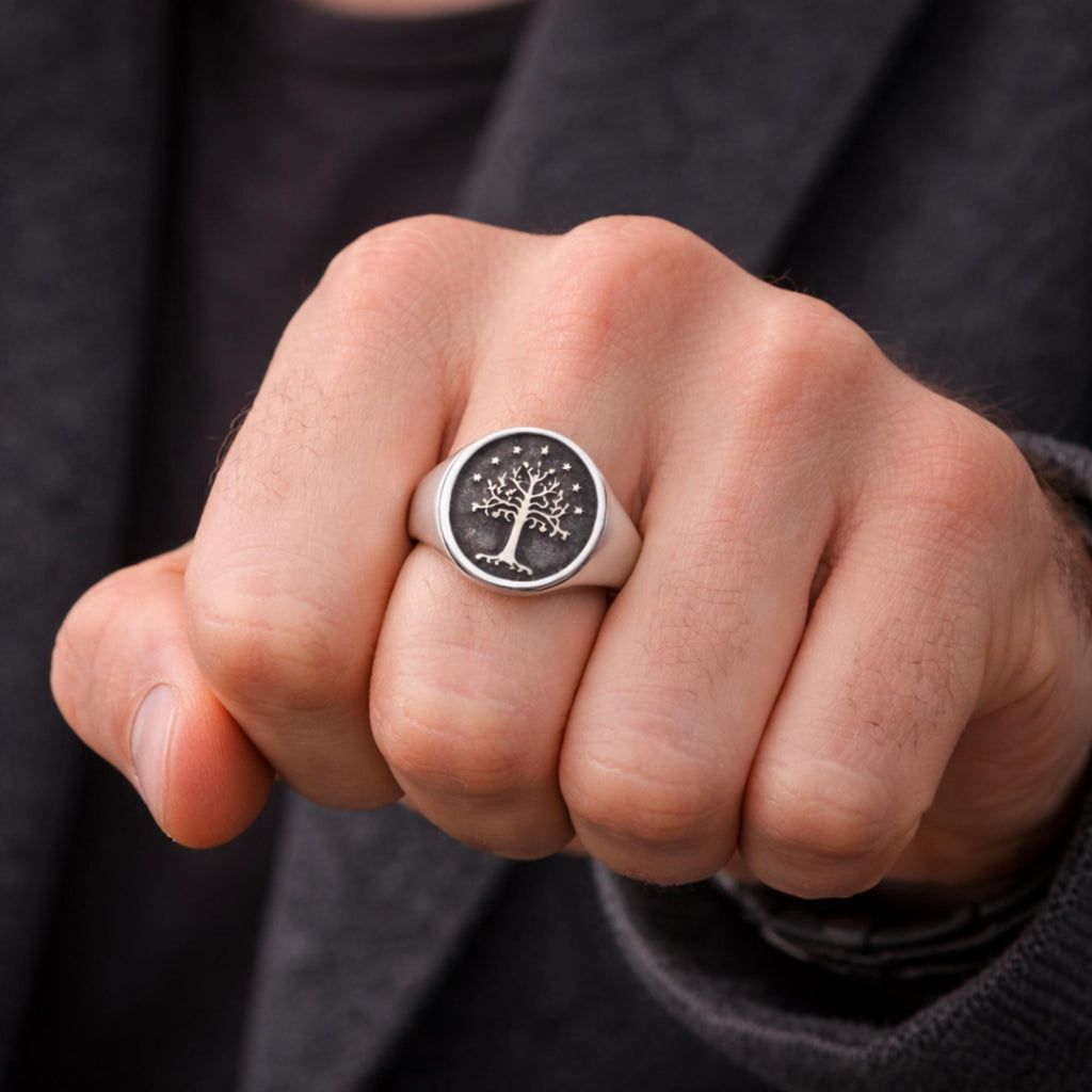 Tree of Galathilion Elven Ring (LOTR)