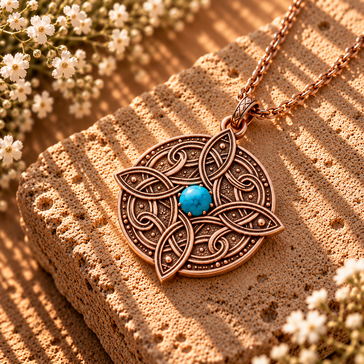 Amulet of Mara Necklace – Skyrim Turquoise Pendant | TheFandomSmith