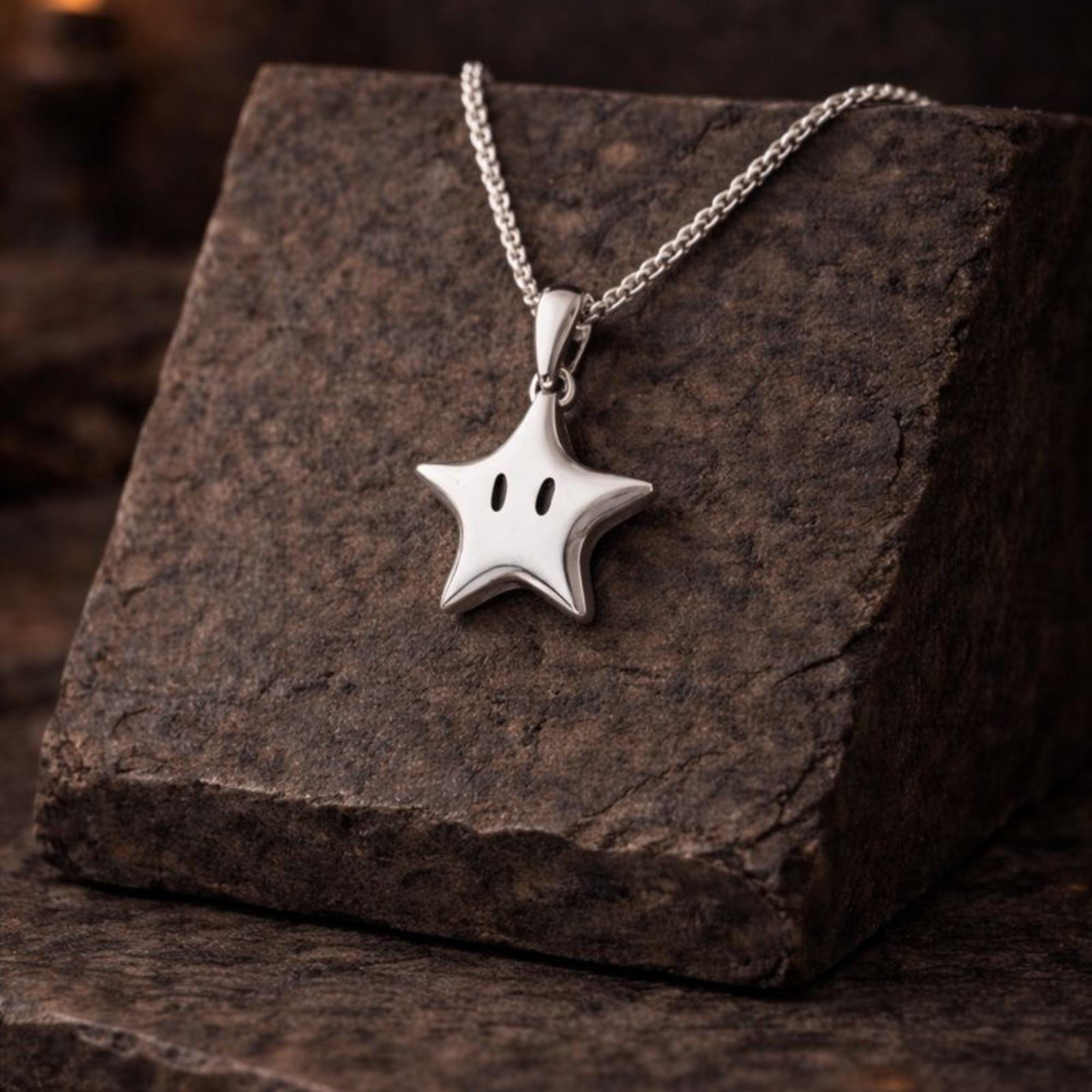 Mario Super Star Necklace