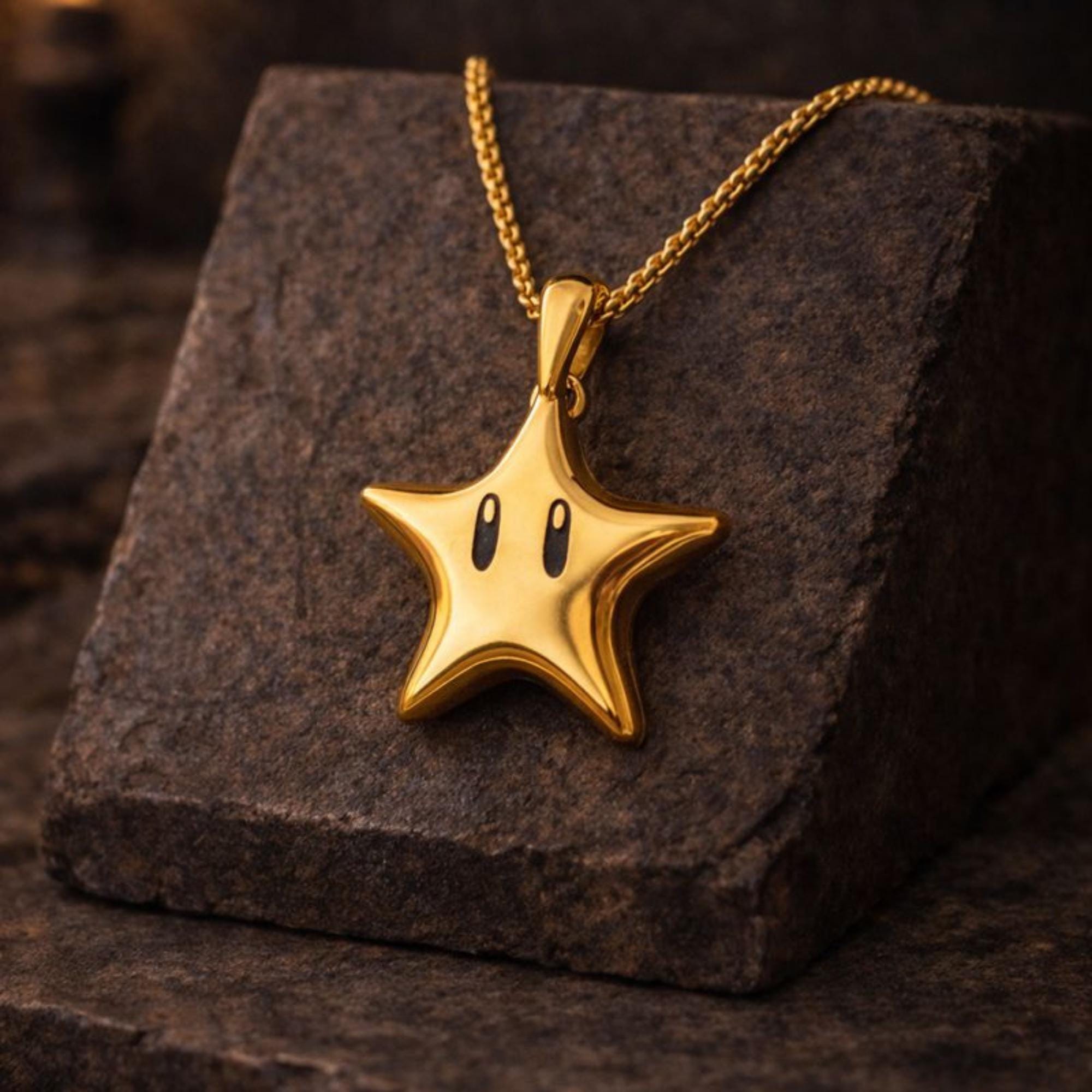 Mario Super Star Necklace