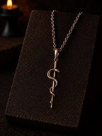 Rod of Asclepius Necklace