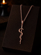 Rod of Asclepius Necklace