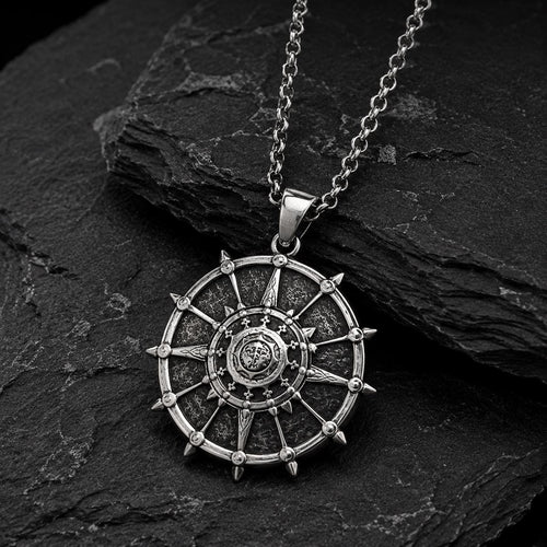Black Sun Shield Necklace – Crimson Desert