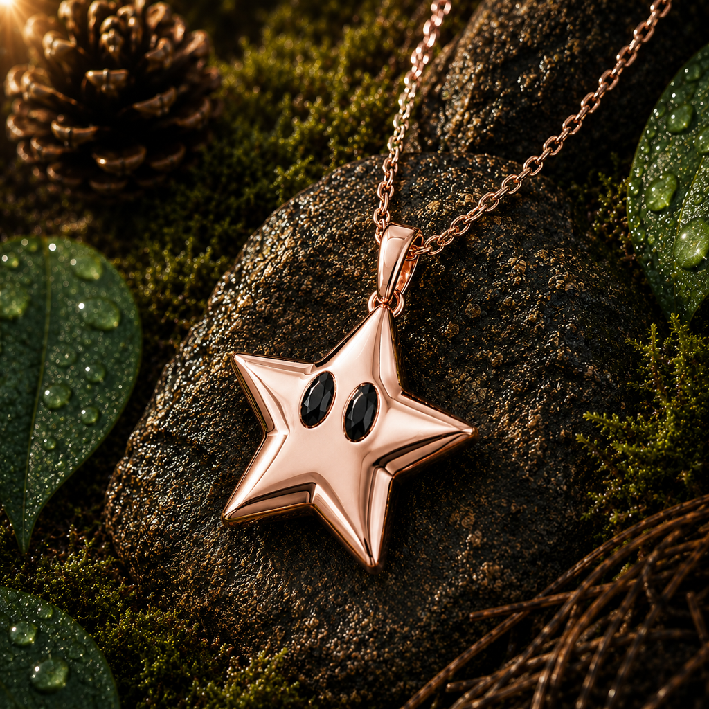 Mario Super Star Necklace